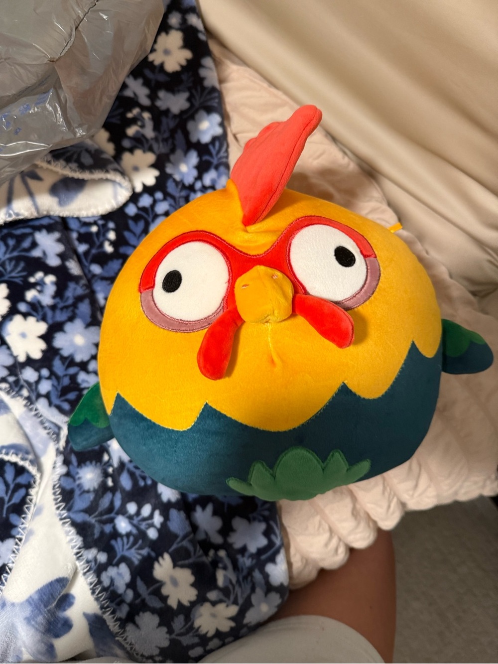 Squishmallows Yellow and Red Chicken Plush